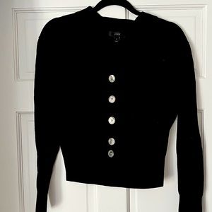J.Crew Black Cropped Cardigan